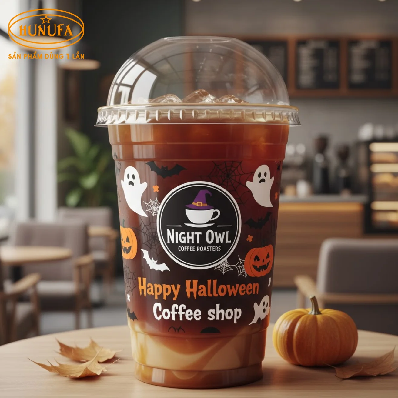 Ly nhựa Halloween