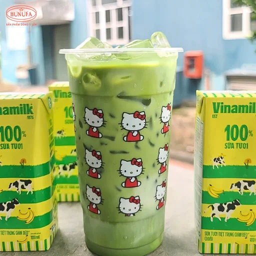 matcha sữa chuối