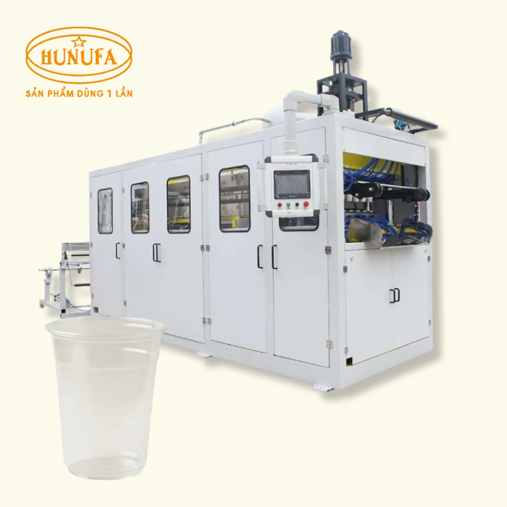 Máy sản xuất ly nhựa giá bao nhiêu? Địa chỉ mua uy tín