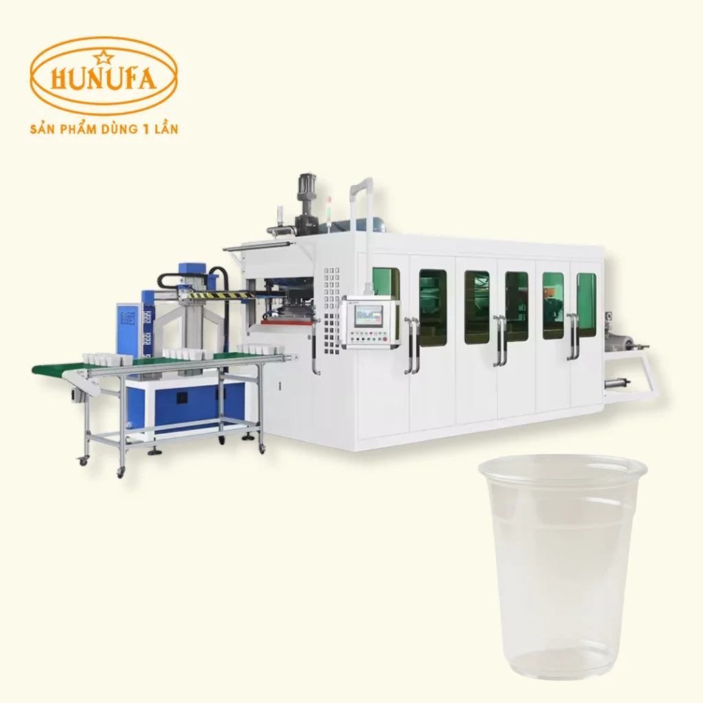 Máy sản xuất ly nhựa giá bao nhiêu? Địa chỉ mua uy tín