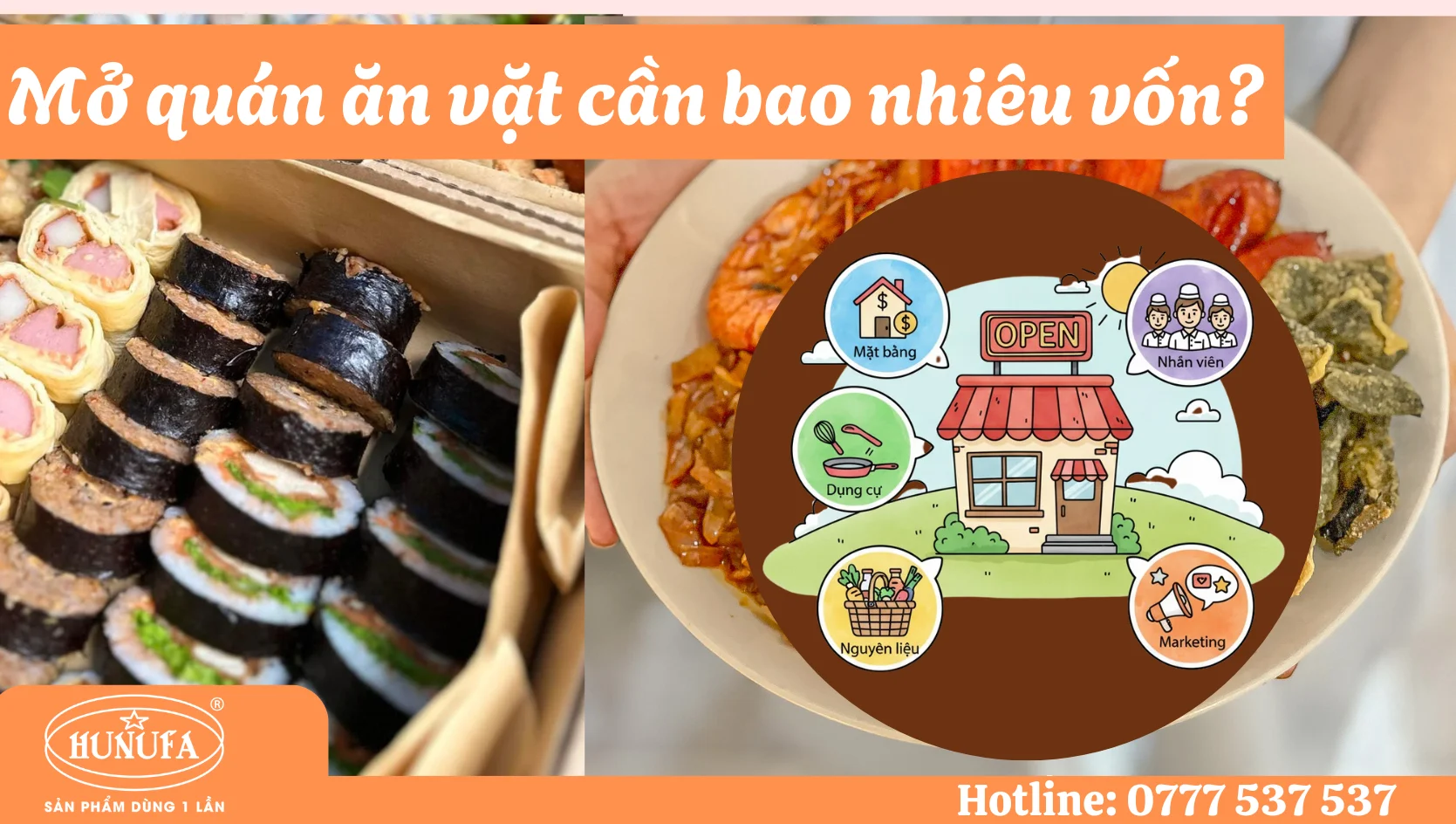 Mở quán ăn vặt cần bao nhiêu vốn