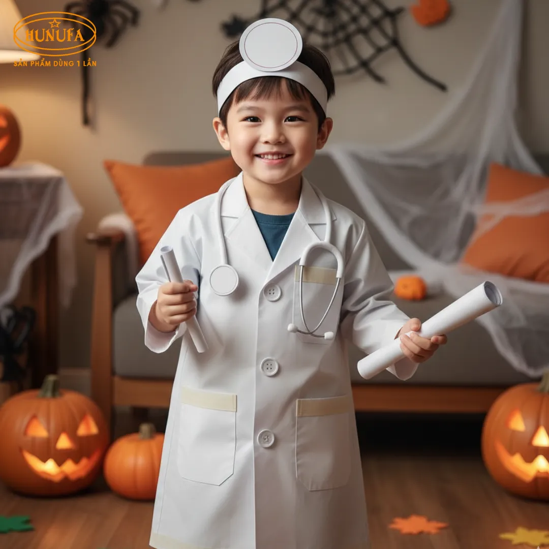 Gợi ý các ý tưởng trang phục Halloween bằng giấy cho bé đơn giản, dễ làm