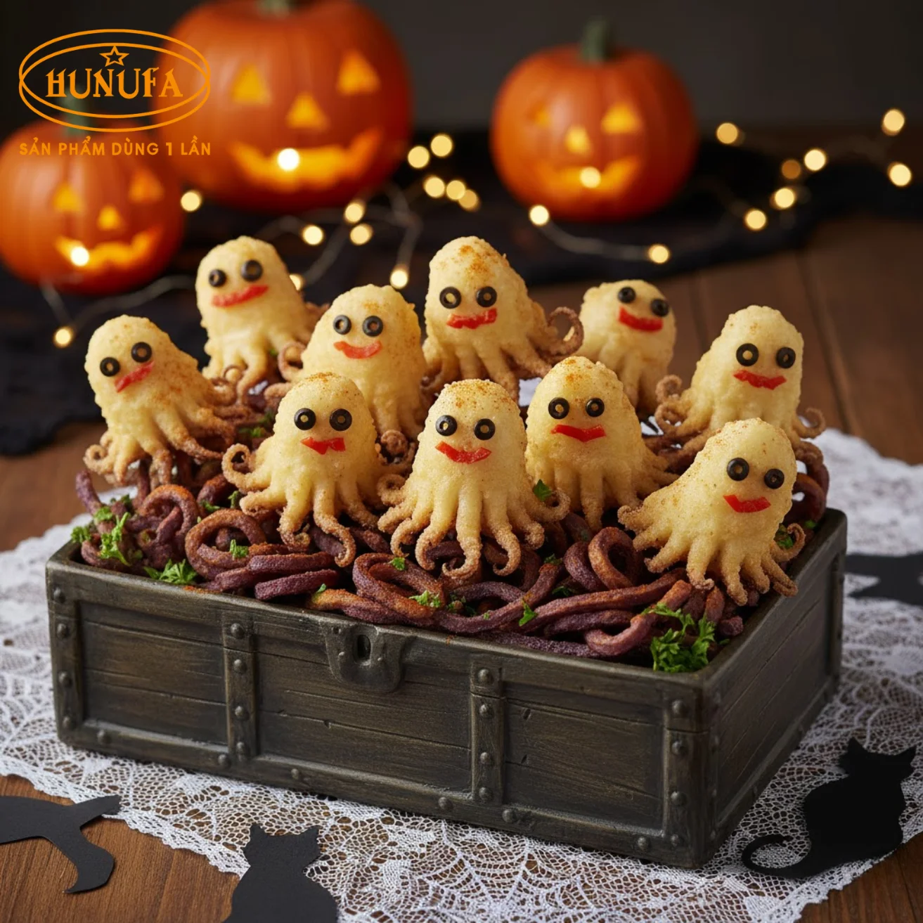 Trang trí món ăn Halloween