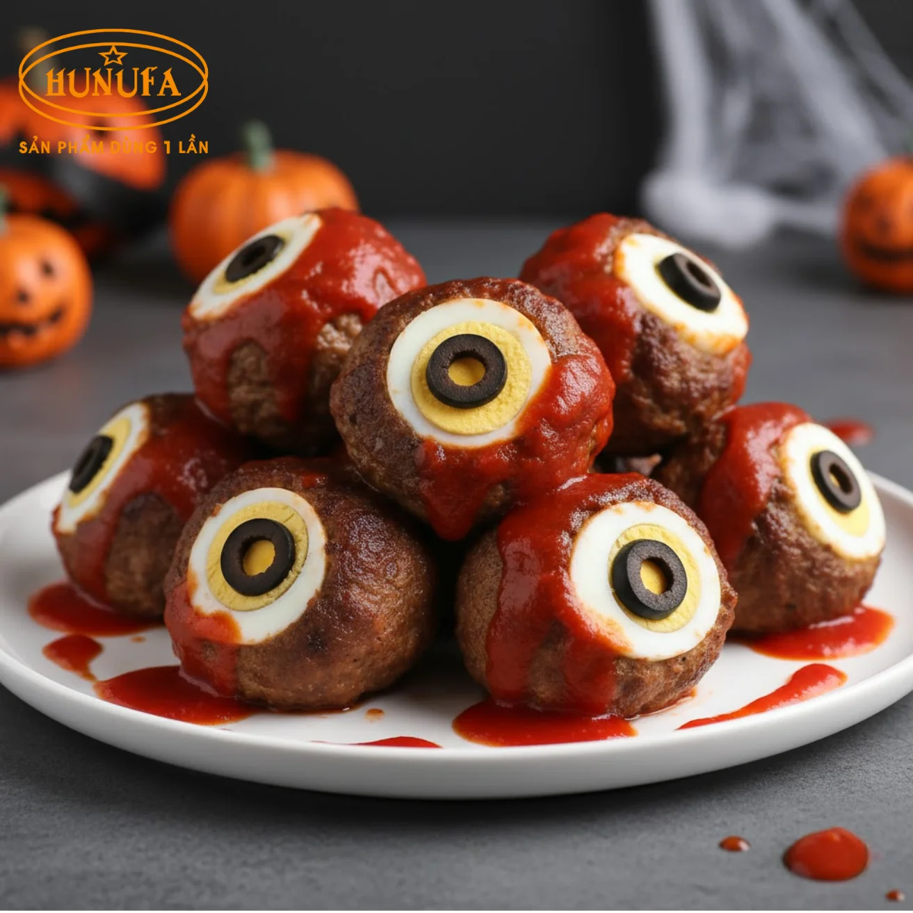 Trang trí món ăn Halloween