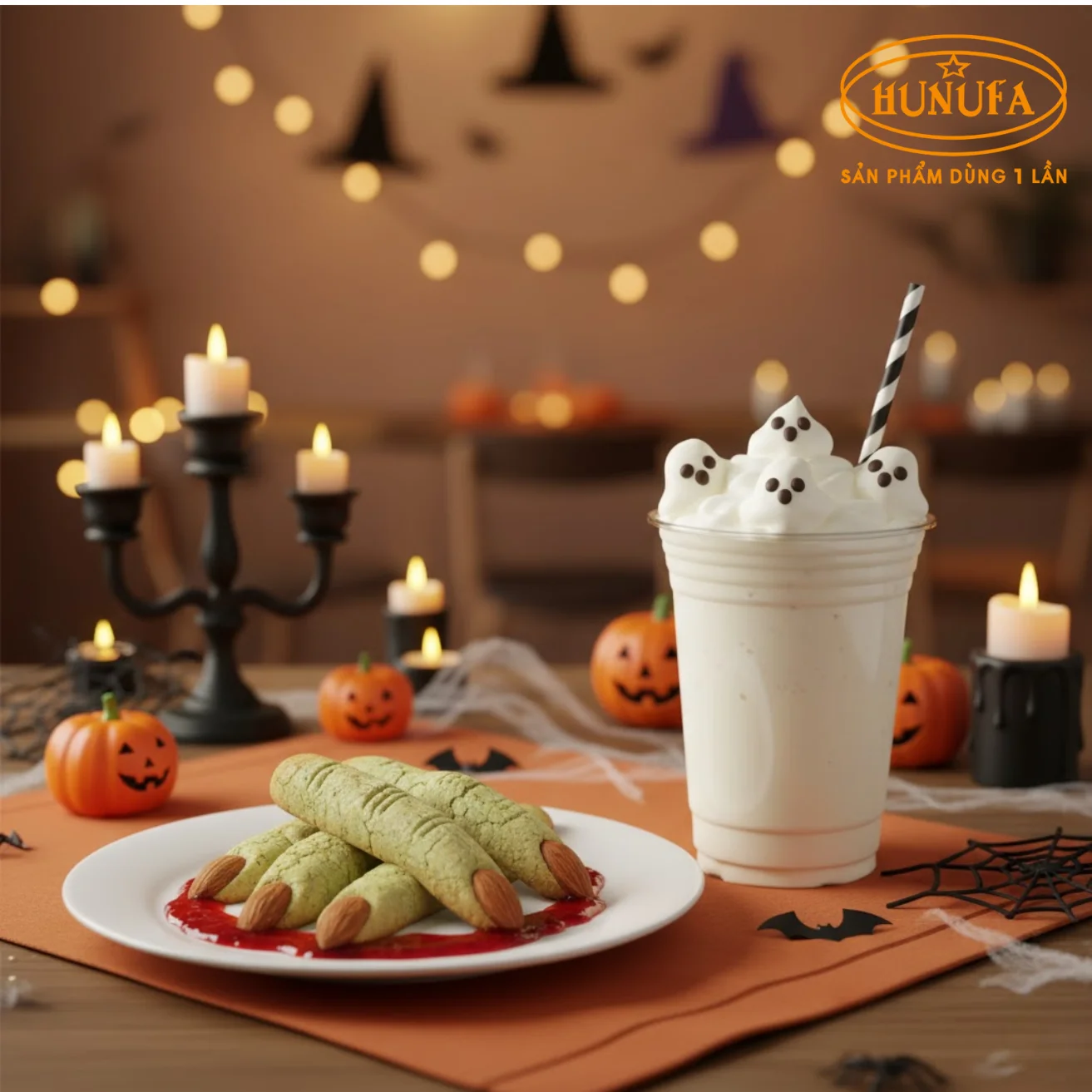 Trang trí món ăn Halloween