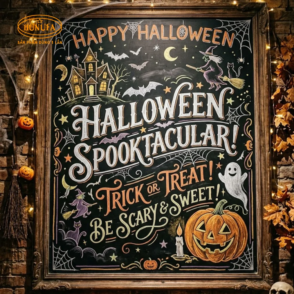 20+ Ý tưởng vẽ bảng trang trí Halloween ấn tượng cho mùa lễ hội