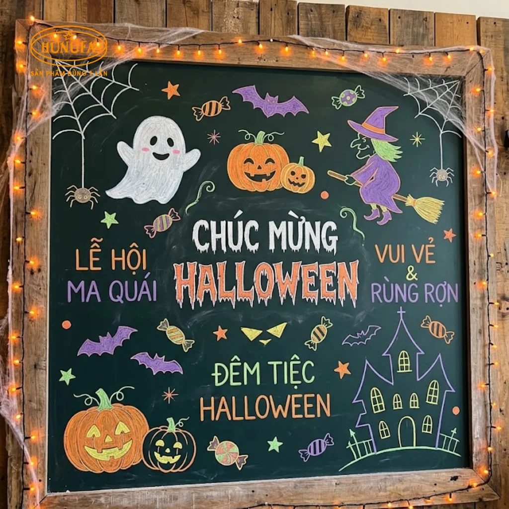 20+ Ý tưởng vẽ bảng trang trí Halloween ấn tượng cho mùa lễ hội