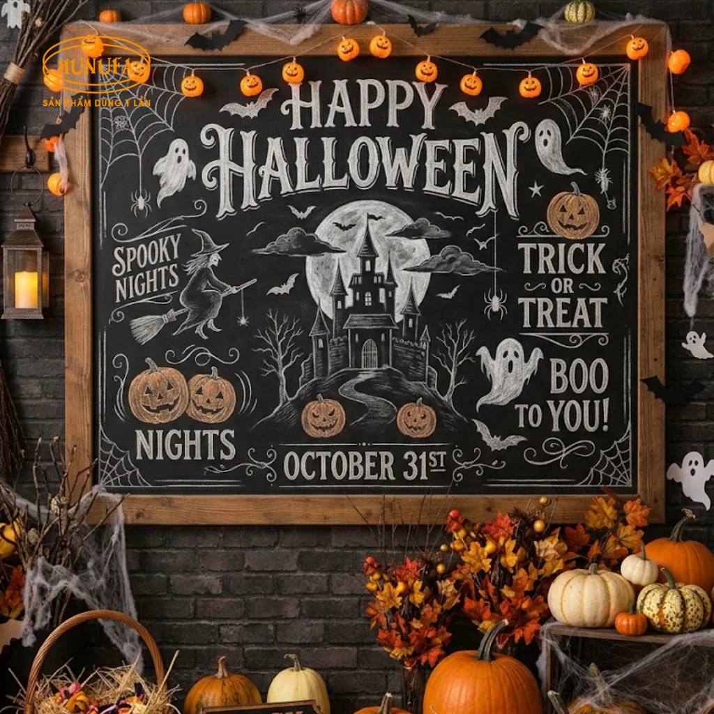 20+ Ý tưởng vẽ bảng trang trí Halloween ấn tượng cho mùa lễ hội