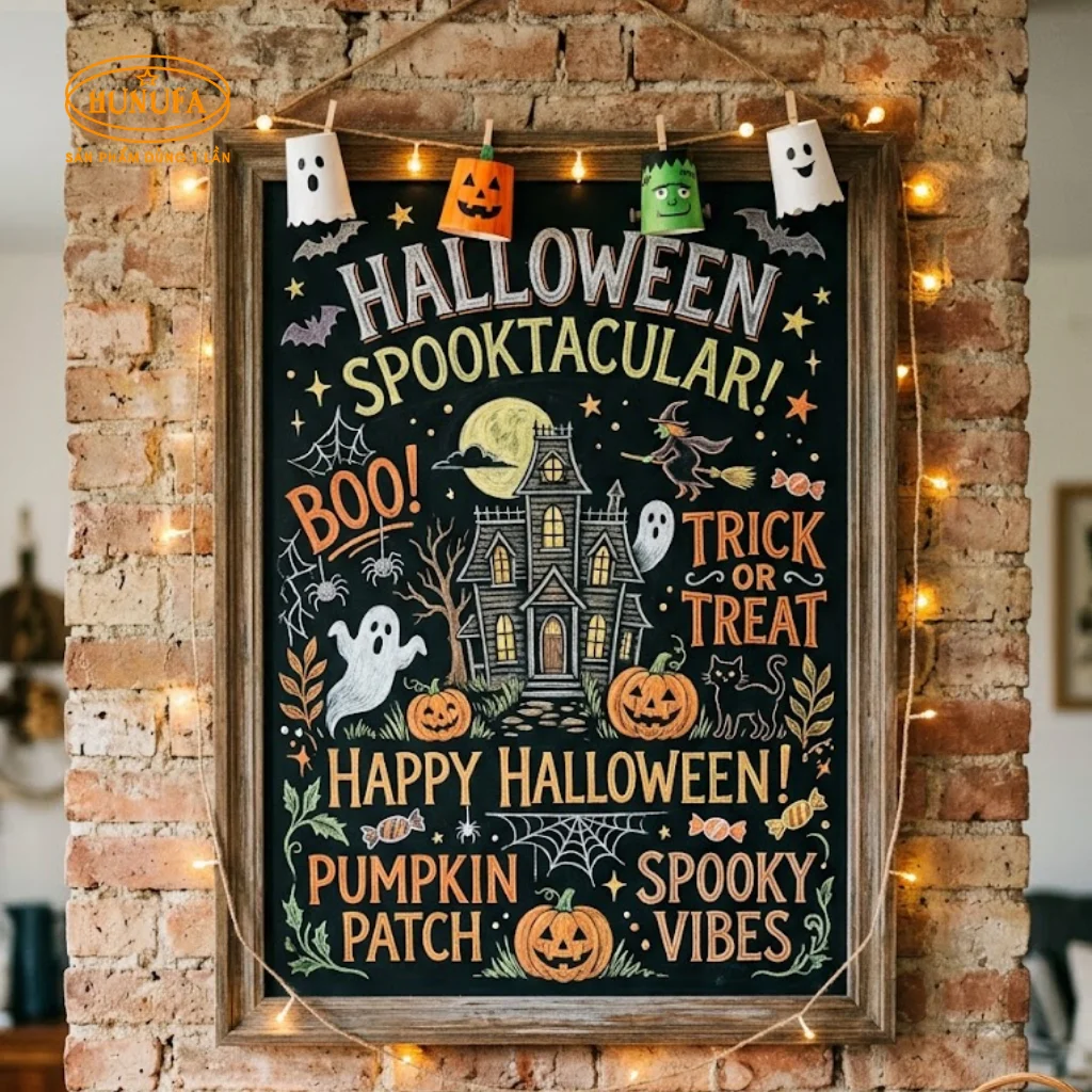 20+ Ý tưởng vẽ bảng trang trí Halloween ấn tượng cho mùa lễ hội