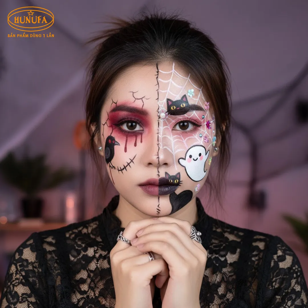 10+ ý tưởng vẽ mặt trang trí halloween đẹp và dễ thực hiện