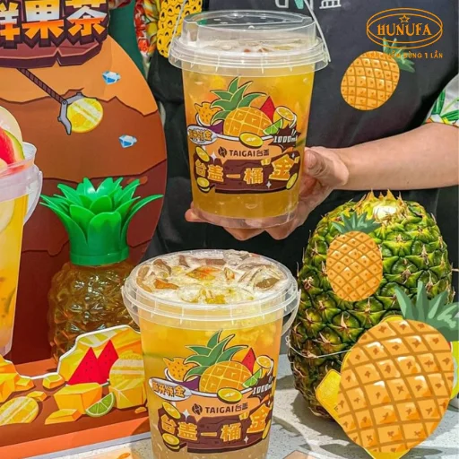 xô đựng trà sữa