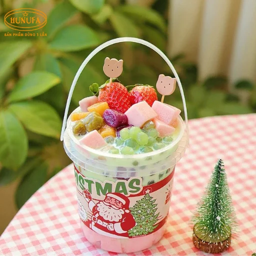 xô đựng trà sữa