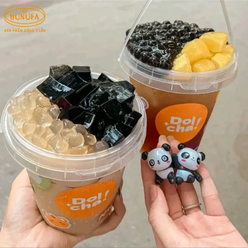 xô đựng trà sữa