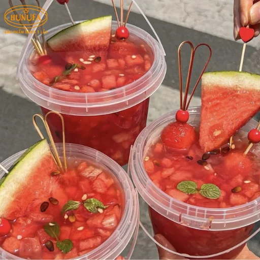 xô đựng trà sữa