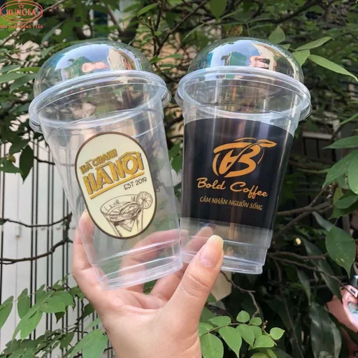 Ảnh mẫu ly nhựa được in logo