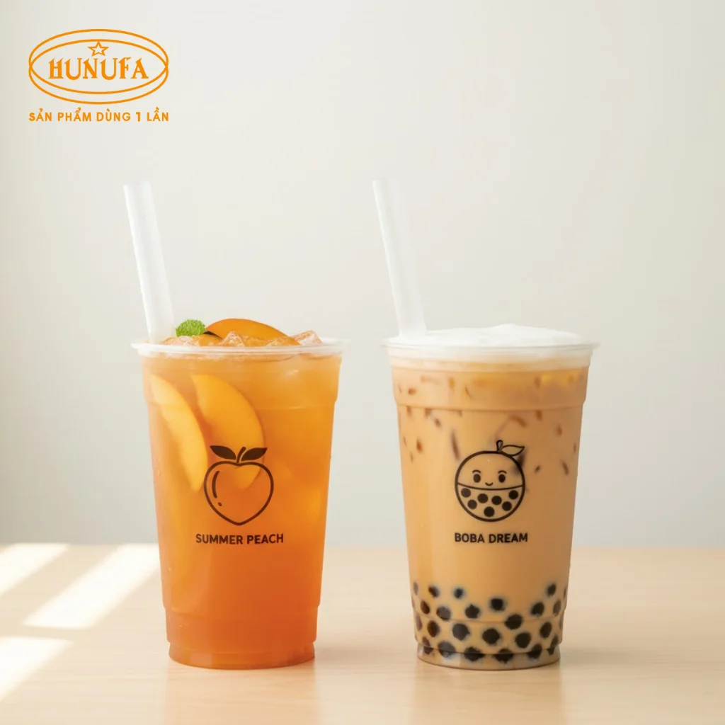 In nhãn hiệu lên ly nhựa ở đâu? 30+ mẫu in logo ly nhựa đẹp