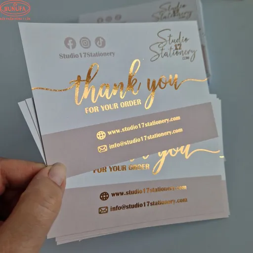 Lời cảm ơn mẫu thư cảm ơn khách hàng được in trên giấy