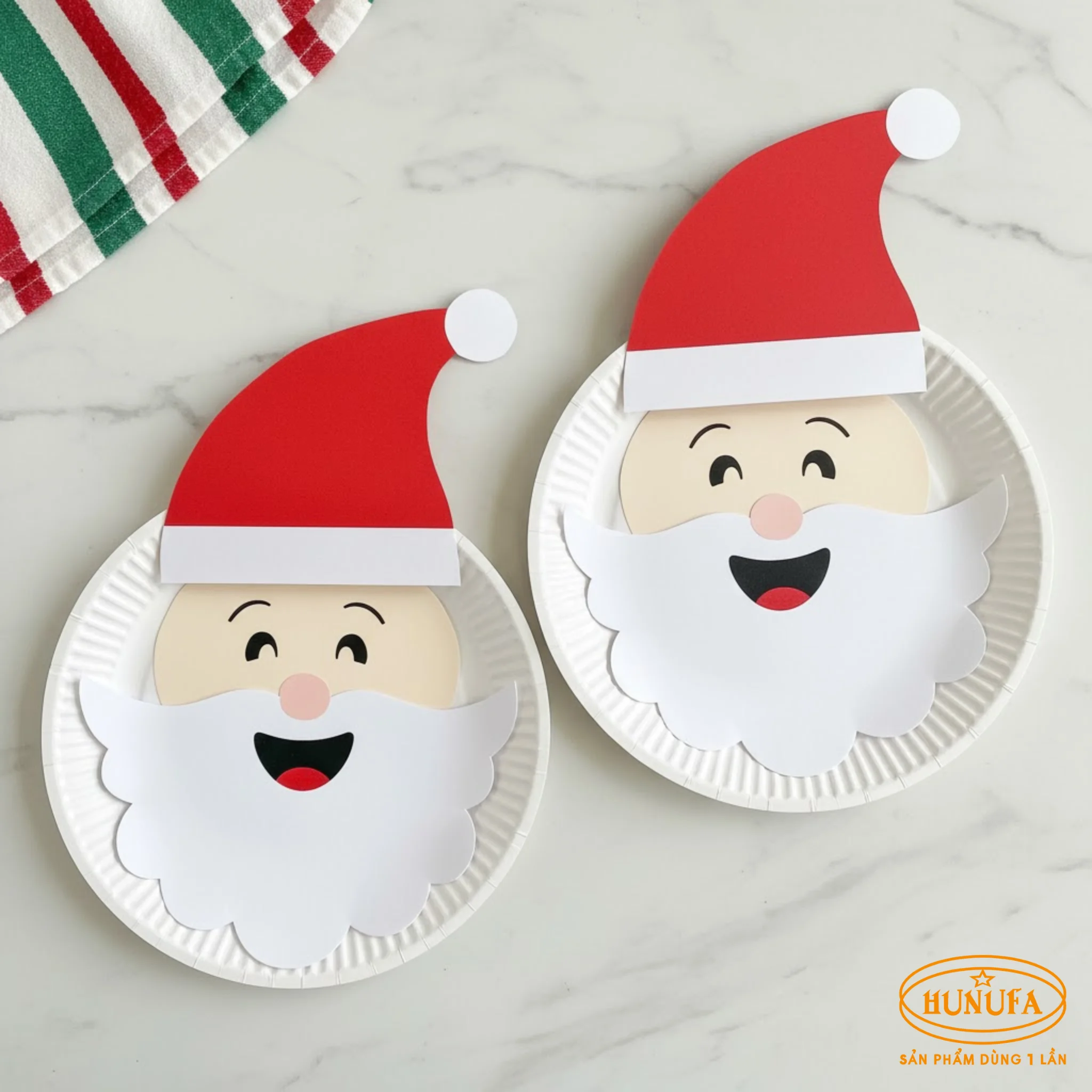 Cách làm ông già Noel bằng đĩa giấy siêu dễ cho bé tại nhà