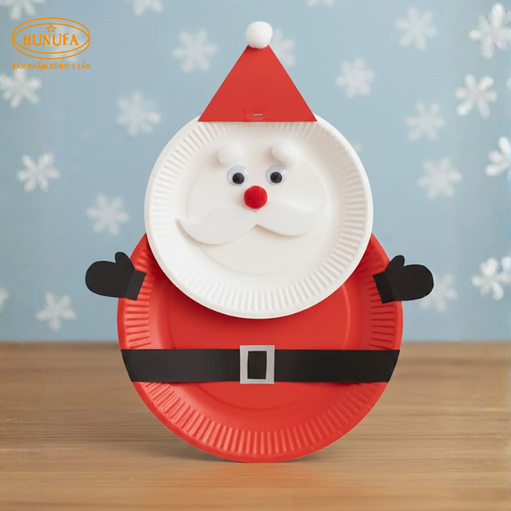 Cách làm ông già Noel bằng đĩa giấy siêu dễ cho bé tại nhà