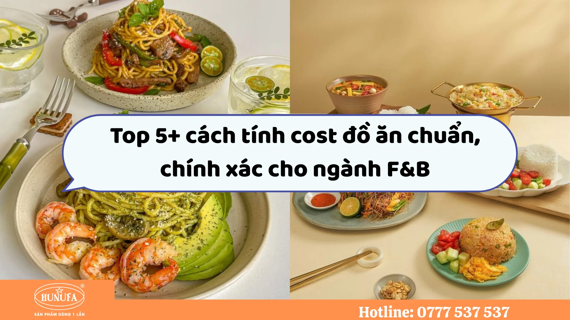 cách tính cost đồ ăn