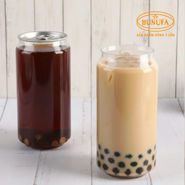 Lon nhựa PET nắp nhôm