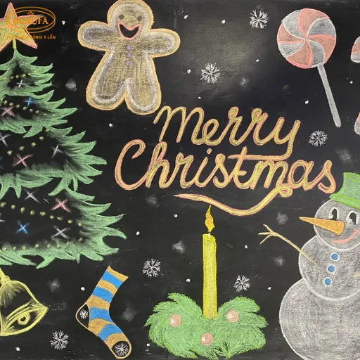 trang trí noel mầm non đơn giản