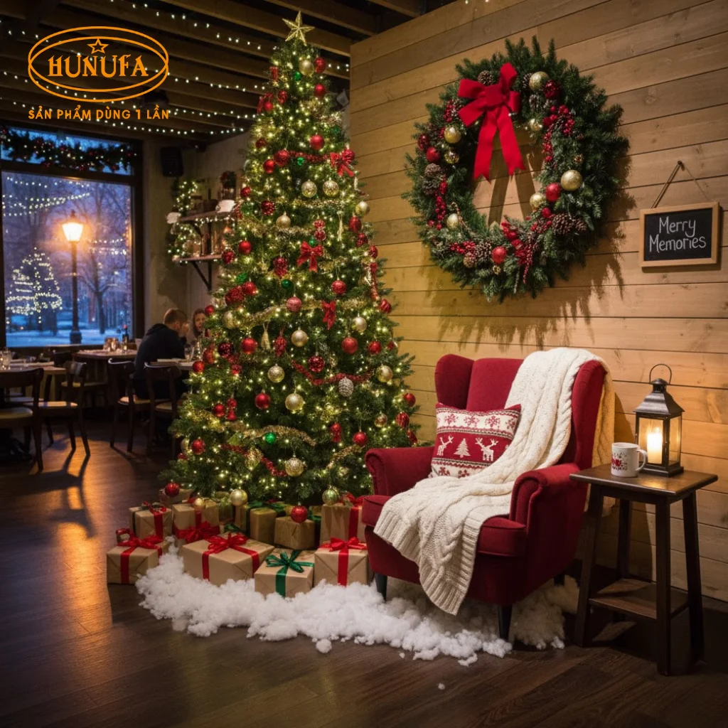 Top 10 cách trang trí Noel nhà hàng, quán ăn đẹp, độc lạ thu hút khách