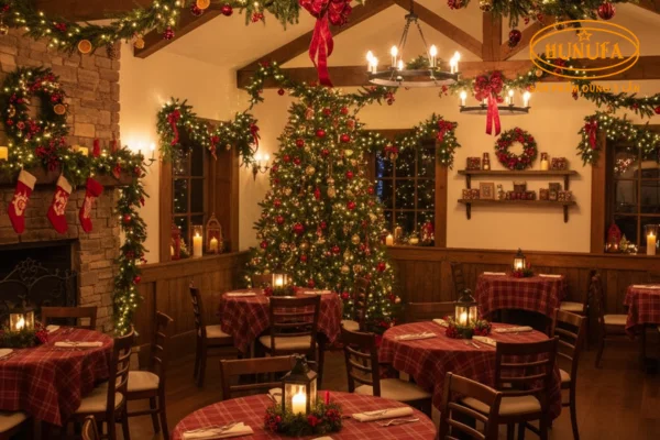 Top 10 cách trang trí Noel nhà hàng, quán ăn đẹp, độc lạ thu hút khách