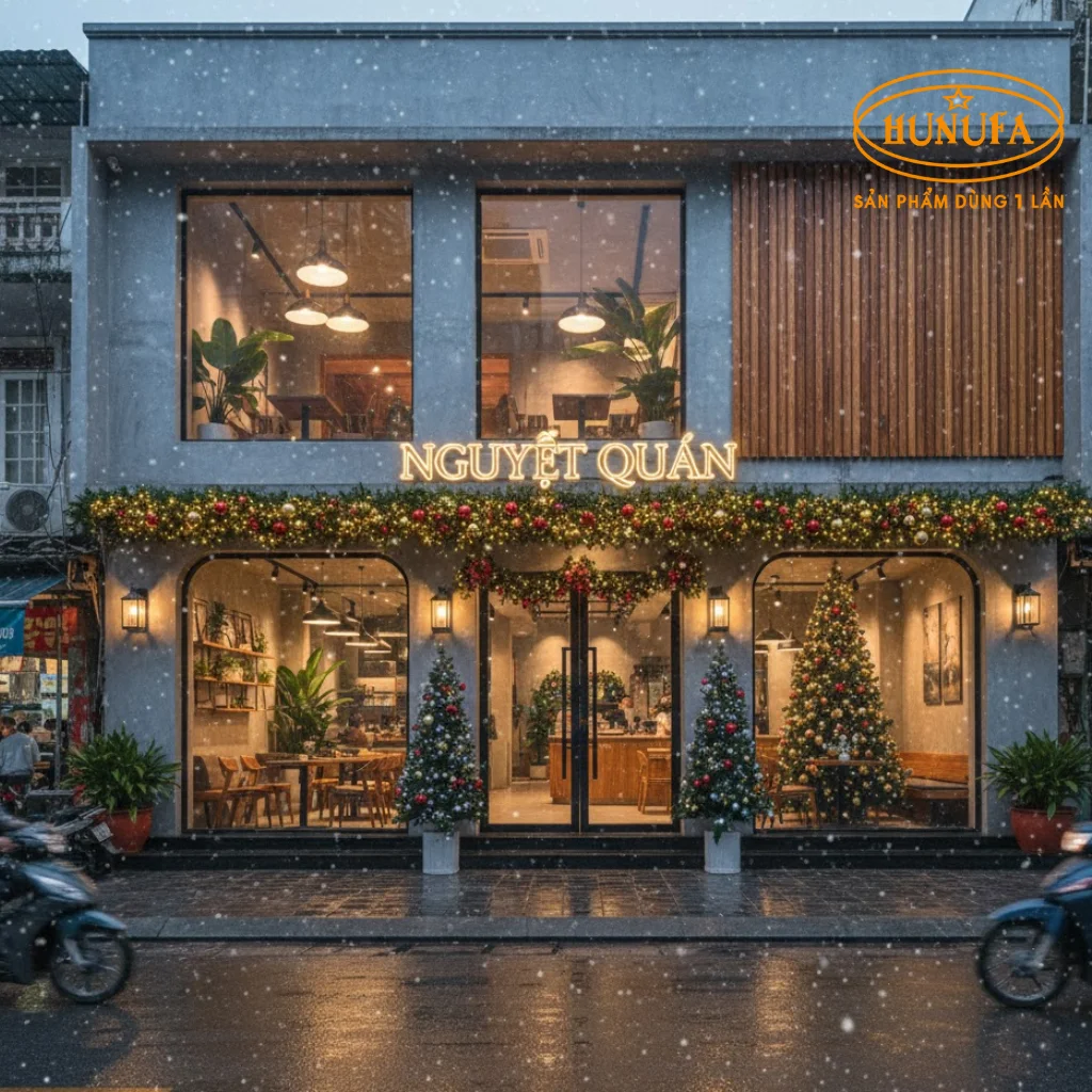 Top 10 cách trang trí Noel nhà hàng, quán ăn đẹp, độc lạ thu hút khách