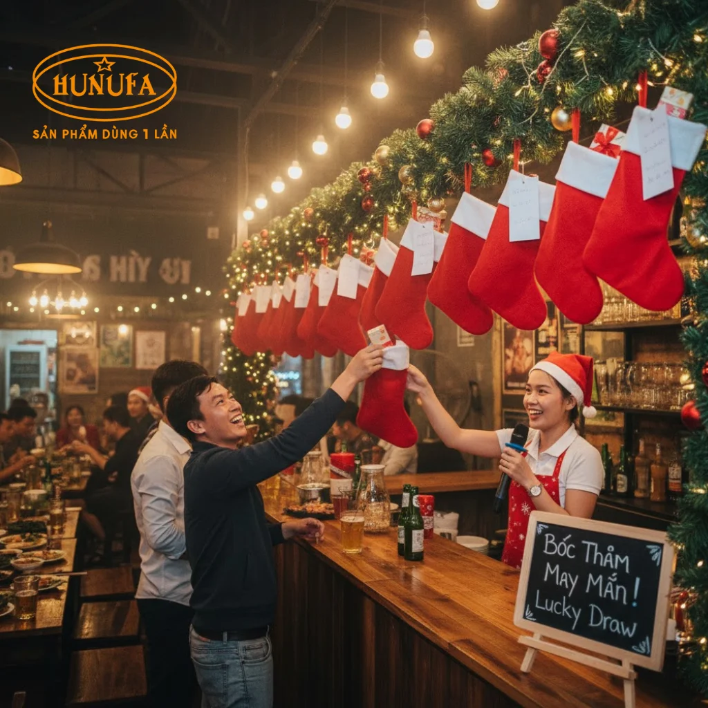 10 Ý tưởng trang trí Noel quán bar, quán nhậu đẹp, đơn giản, độc lạ