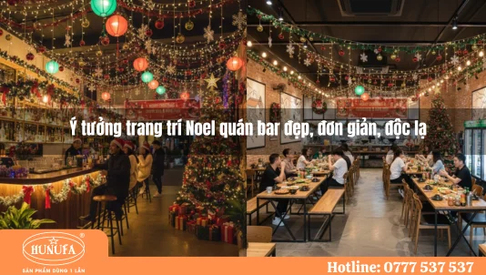 10 Ý tưởng trang trí Noel quán bar đẹp, đơn giản, độc lạ