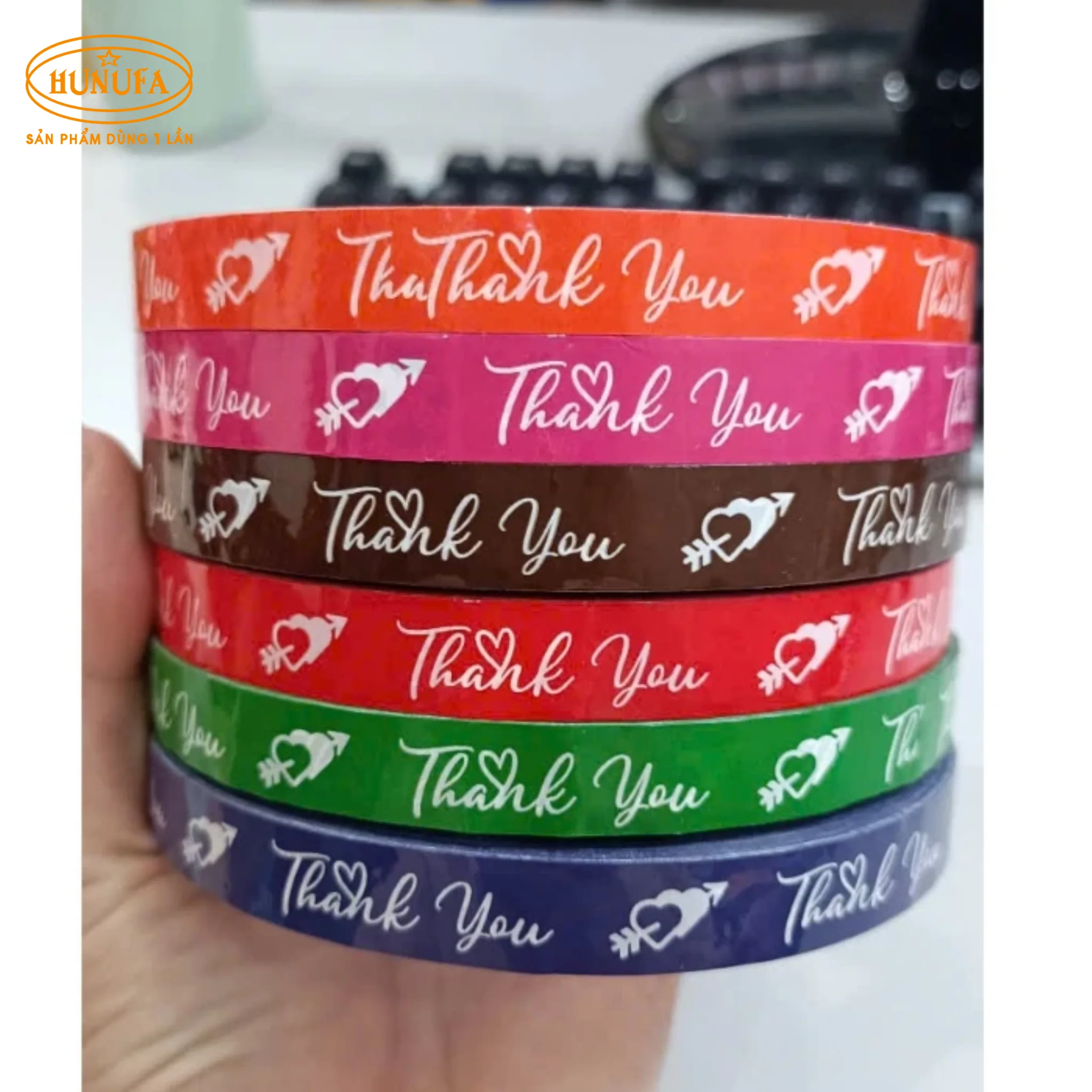 Băng keo dán nắp ly trà sữa, cà phê in logo, chữ số lượng ít, theo yêu cầu