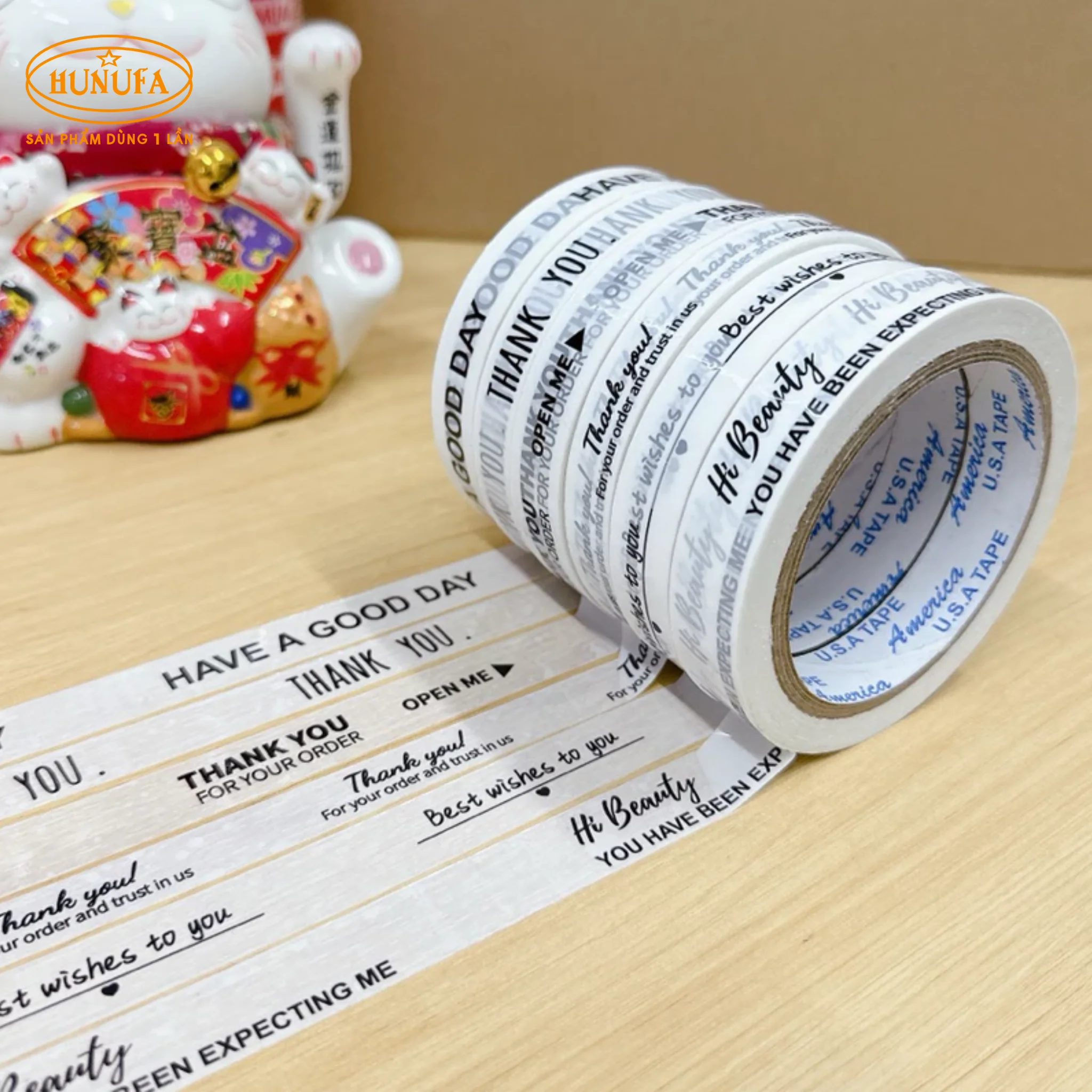 Băng keo thank you đủ màu, chất lượng cao, giá tốt