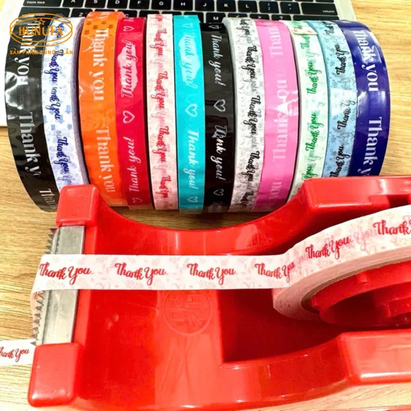 Băng keo thank you đủ màu, chất lượng cao, giá tốt