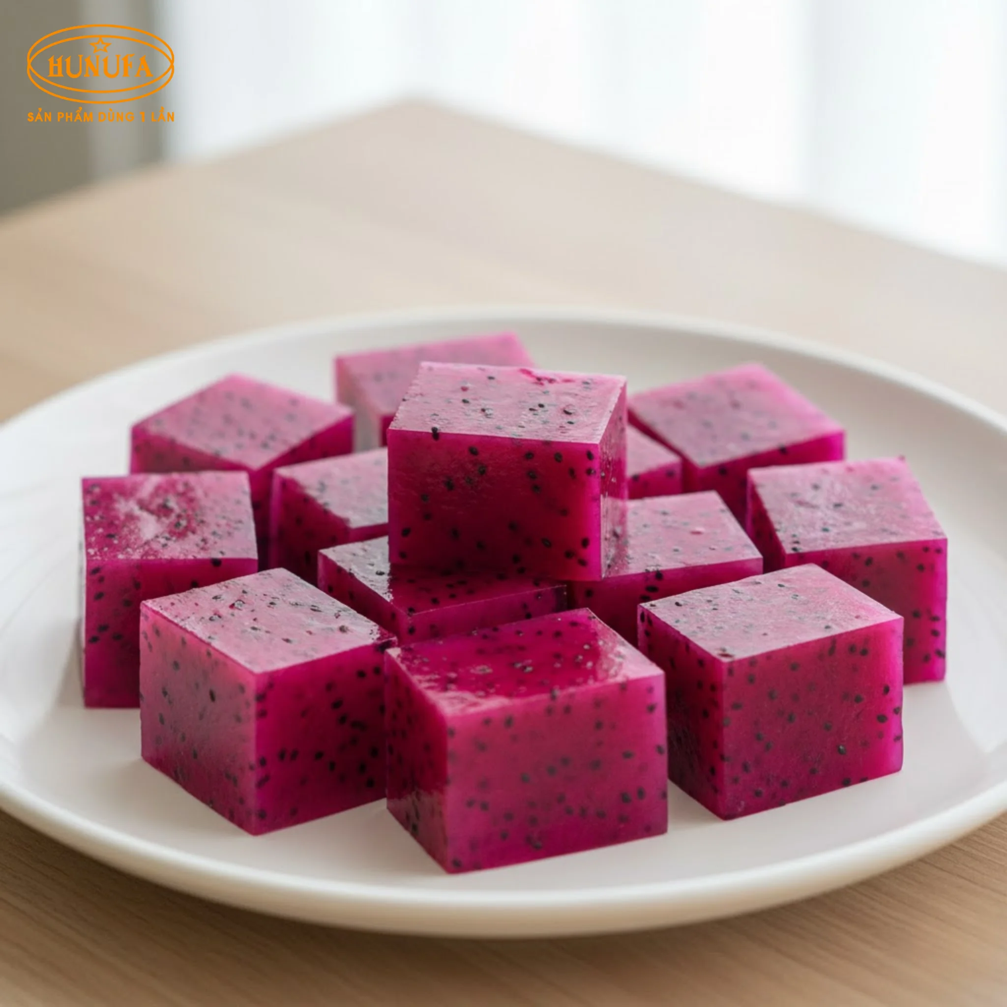 Cách làm thạch rau câu thanh long giòn, không bị tách lớp