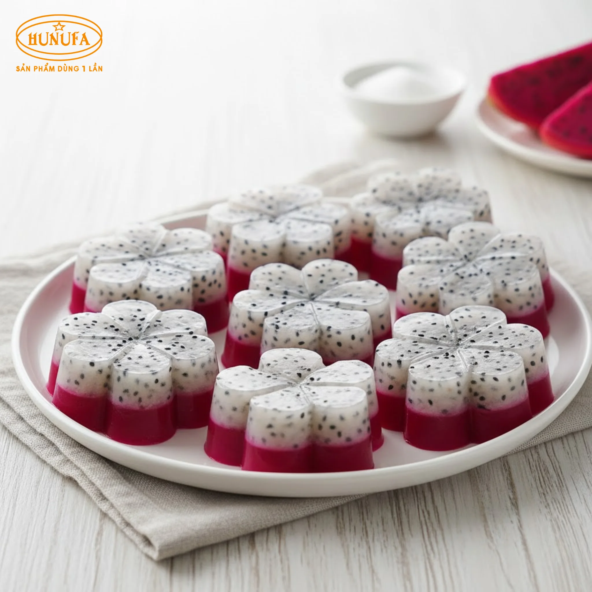 Cách làm thạch rau câu thanh long giòn, không bị tách lớp