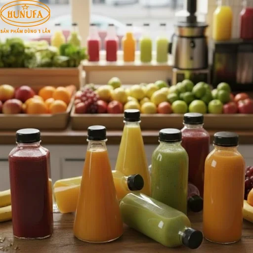 Chai nhựa đựng nước ép