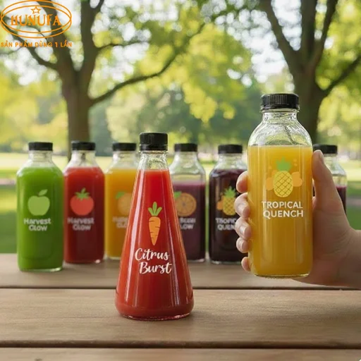 Chai nhựa đựng nước ép
