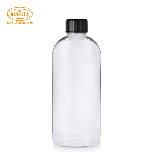 Chai nhựa nắp đen