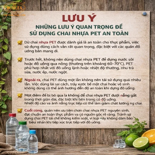 Chai nhựa PET có an toàn không