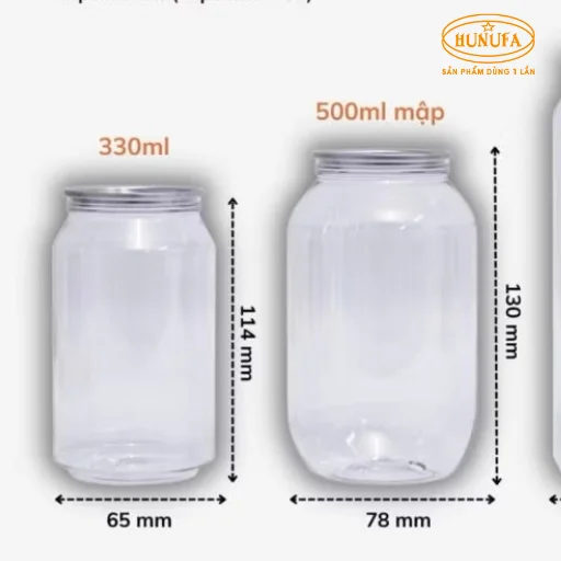 Lon nhựa nắp nhôm