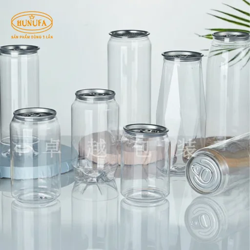 Lon nhựa nắp nhôm 