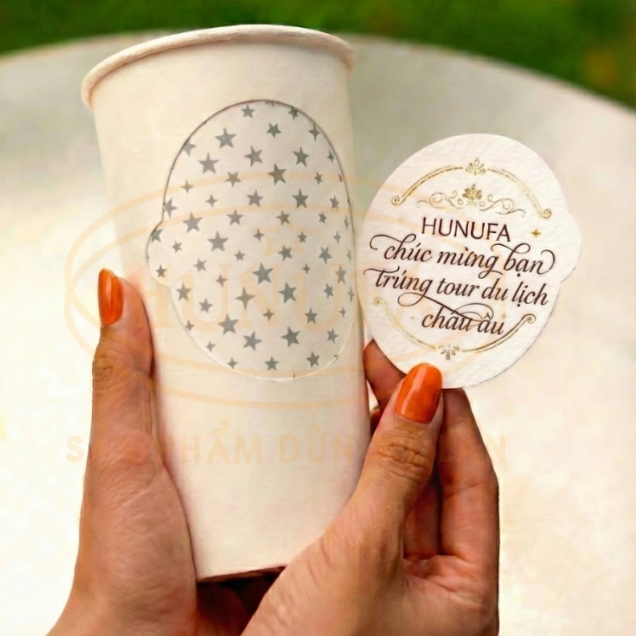 Ly giấy trúng thưởng / Cốc giấy trúng thưởng