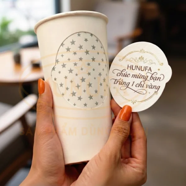 Ly giấy trúng thưởng / Cốc giấy trúng thưởng