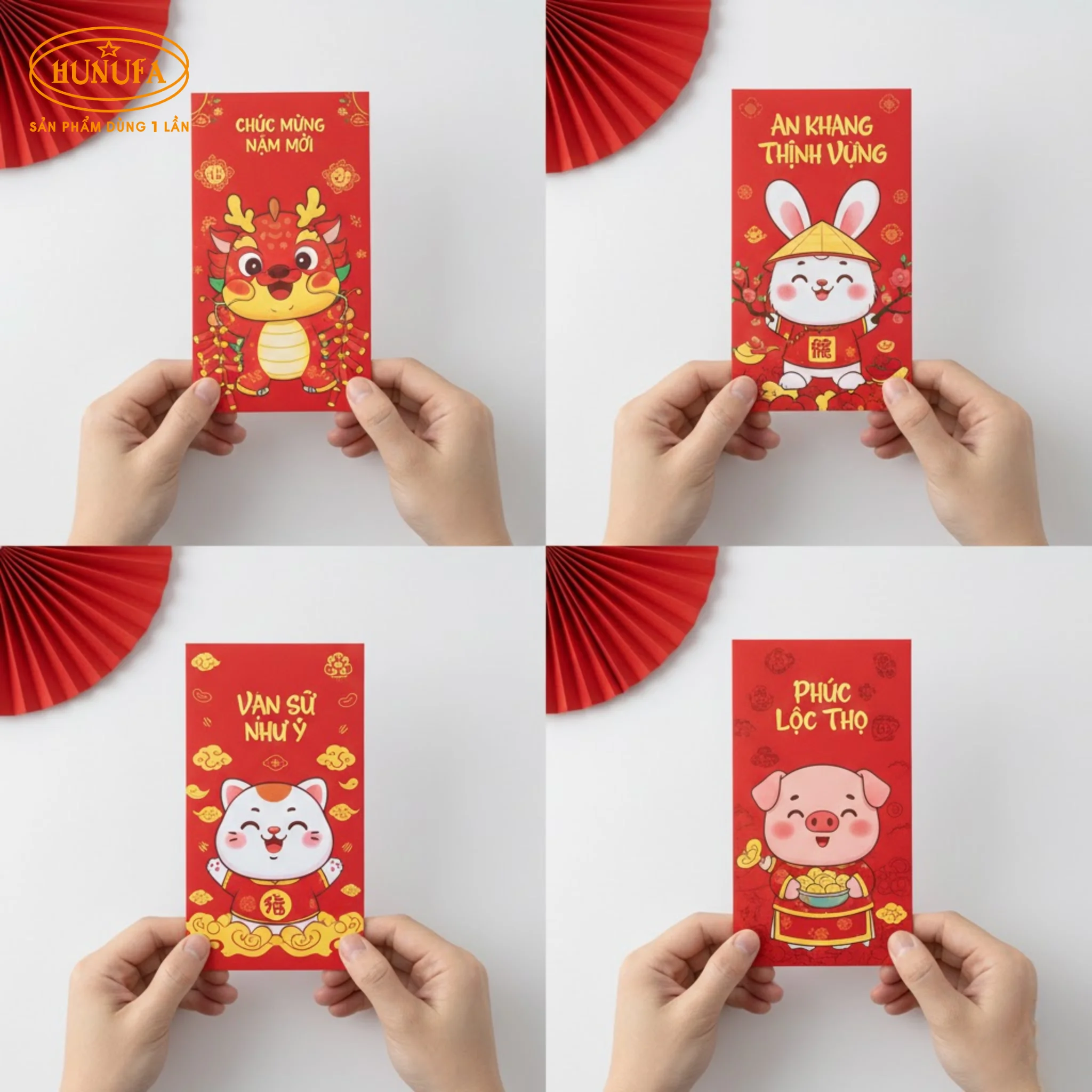 Top 10+ mẫu bao lì xì cho quán cà phê trà sữa độc lạ, hút khách dịp Tết