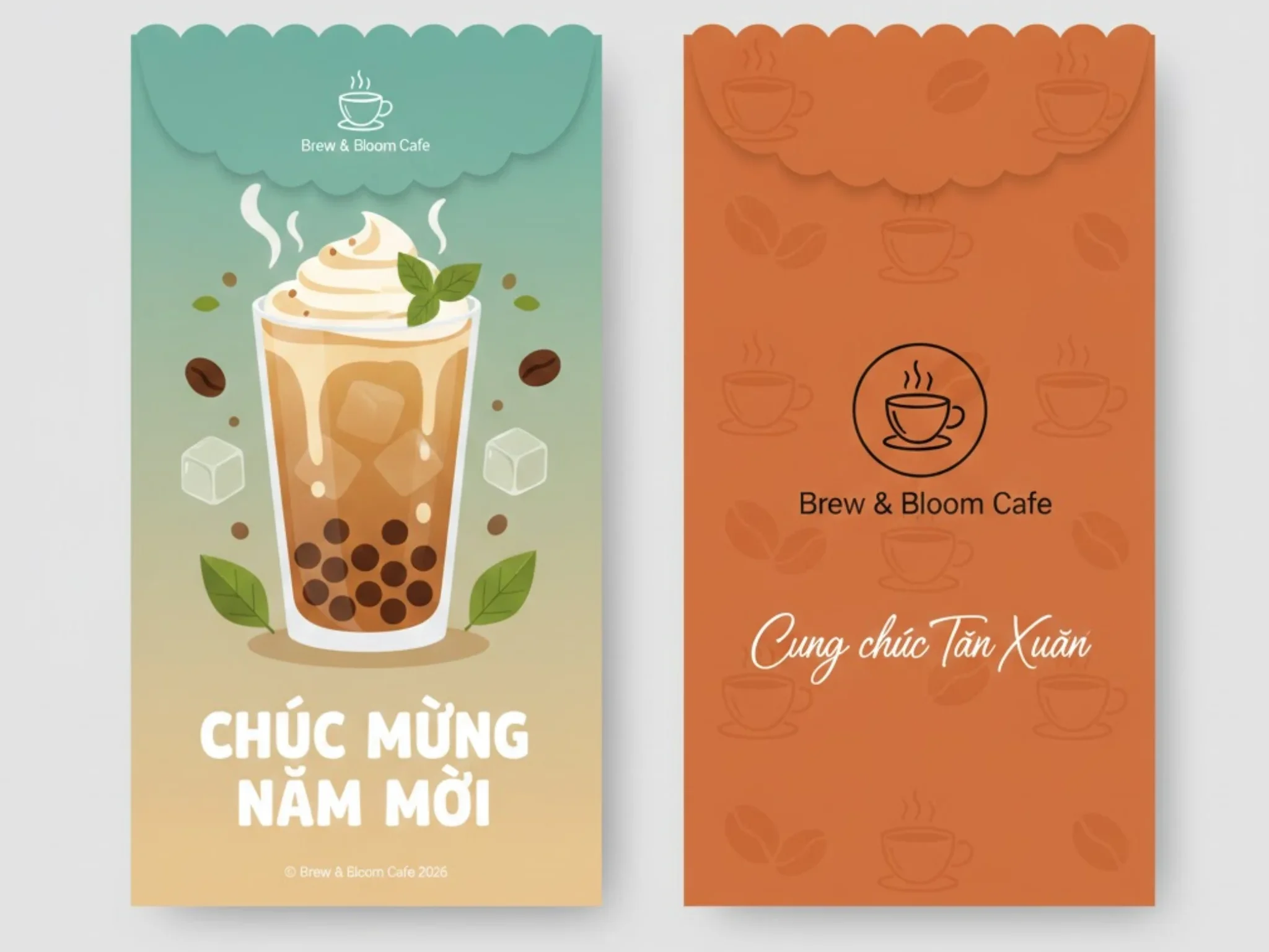 Top 10+ mẫu bao lì xì cho quán cà phê trà sữa độc lạ, hút khách dịp Tết
