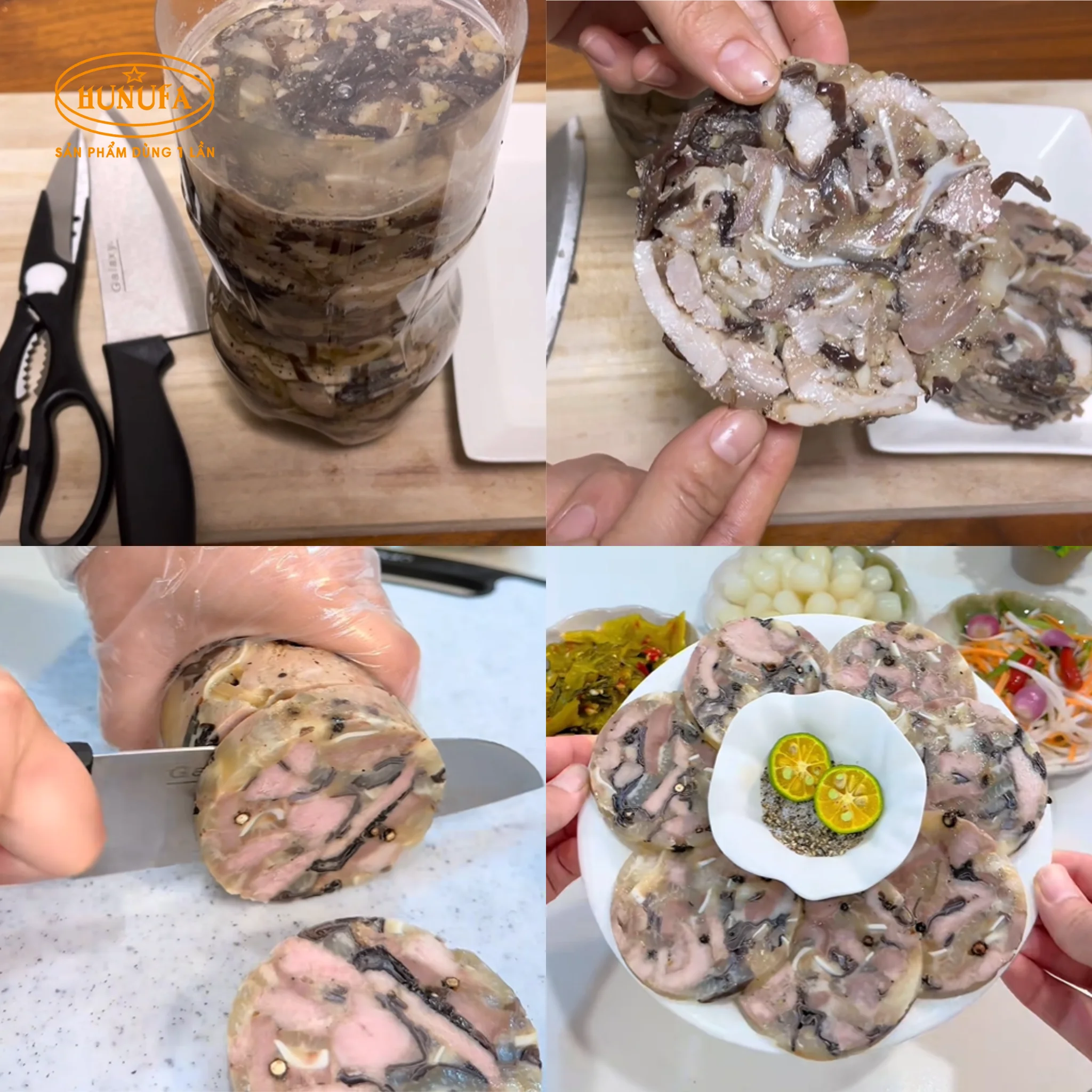 Cách làm giò xào bằng chai nhựa coca đón Tết cực đơn giản, dễ làm