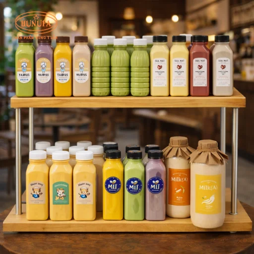 chai nhựa đựng sữa hạt