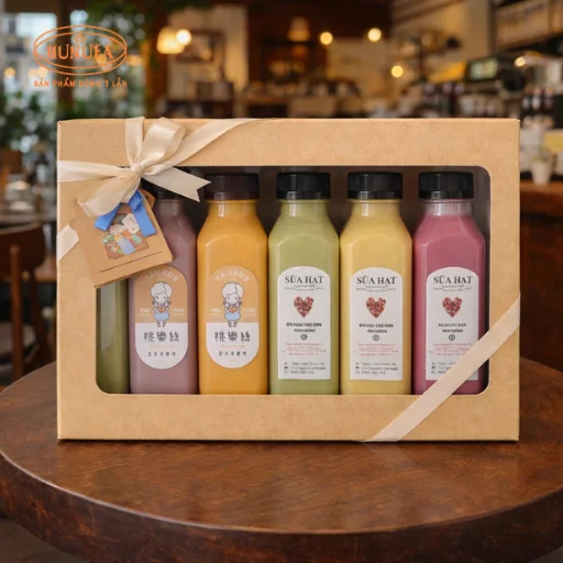 Chai nhựa đựng sữa hạt