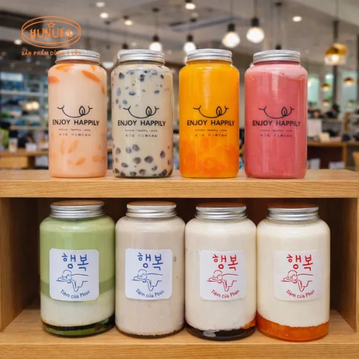 Chai nhựa miệng rộng 